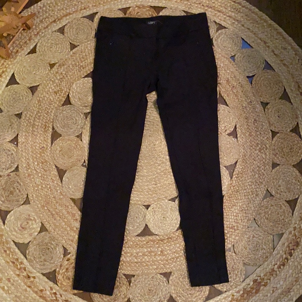Black Loft Skinny Dress Pants
